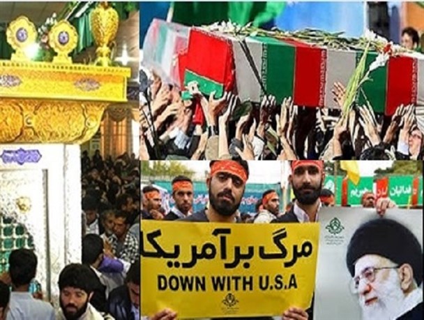 فریاد مرگ بر آمریکا در جای جای استان بوشهر طنین انداز شد