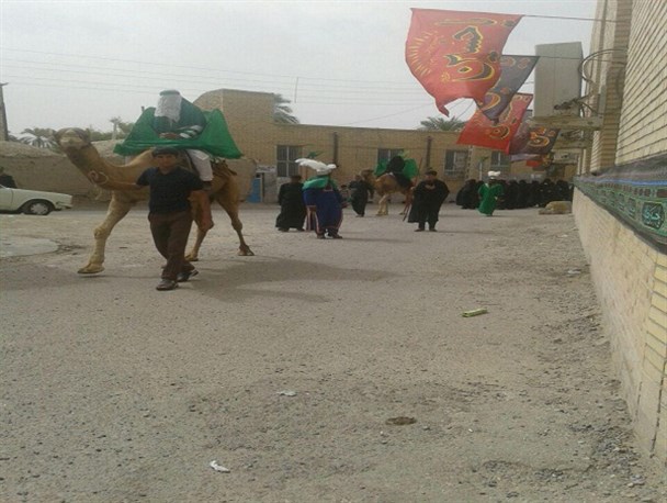 برگزاری مراسم نمادین ورود کاروان امام حسین(ع) به کربلا در عنبرآباد