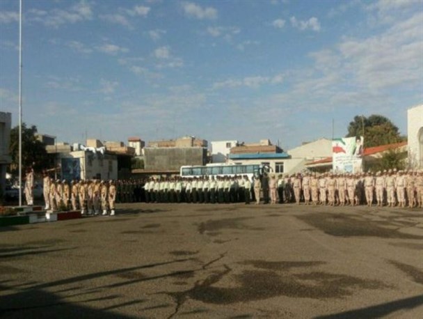 مراسم صبحگاه مشترک نیروهای مسلح شهرستان خوی
