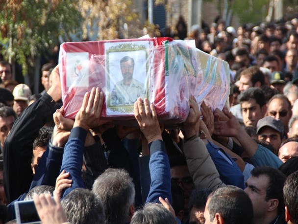 پیکر مرزبان شهید در  پلدشت تشییع شد+ تصاویر