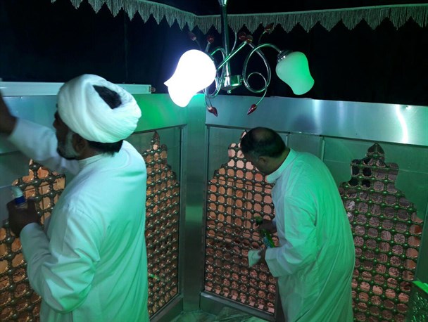 آیین غباروربی امام زاده محمد بن اصغر (ع) در بشرویه برگزار شد + تصاویر