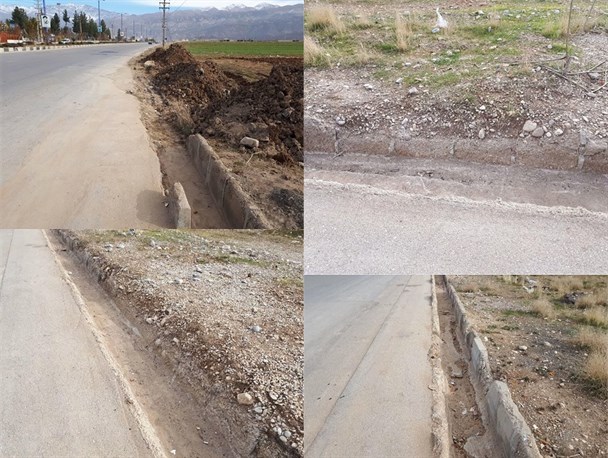 جداولی که توانایی انتقال آب را ندارند/ فرسودگی جداول بلوار شهید هرمز پور یاسوج+تصاویر