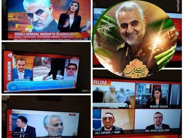 واکنش ضد انقلاب و مستکبرین جهانی به شهادت ستون امنیت منطقه