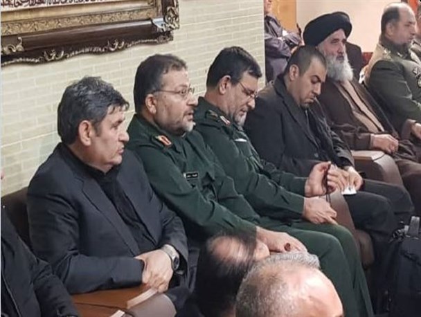 حضور رئیس سازمان بسیج مستضعفین در منزل شهید سپهبد سلیمانی +عکس