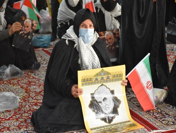 مراسم بزرگداشت دومین سالگرد شهادت حاج قاسم سلیمانی و شهدای جبهه مقاومت