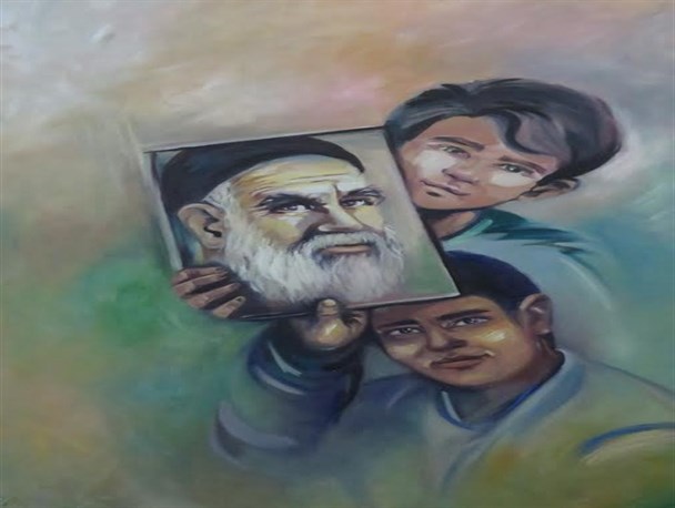 برای خلق آثارم به اوایل انقلاب برگشتم/با خط و رنگ حس انقلابی را ماندگار کنیم