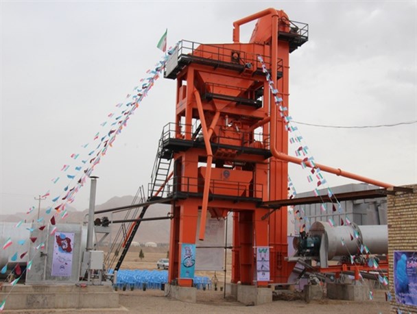 بهره برداری از کارخانه آسفالت 80تنی شهرداری قاین + تصاویر