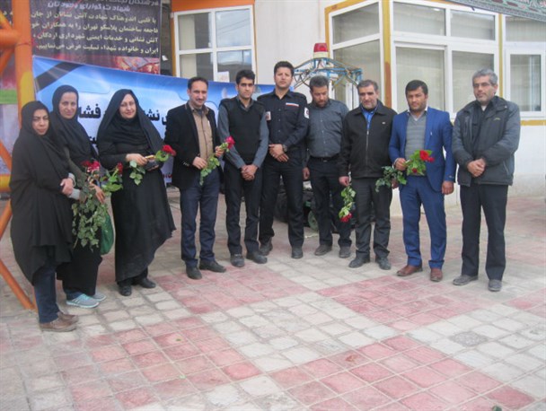 همدردی مجموعه اداره تعاون سپیدان با شهدای آتش نشان