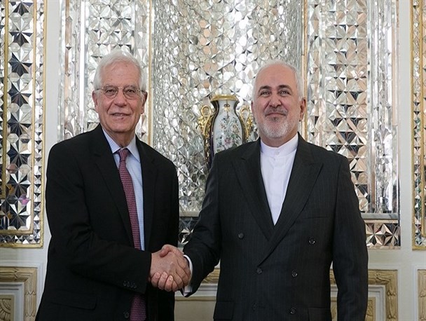 مسئول سیاست خارجی اتحادیه اروپا با ظریف دیدار کرد