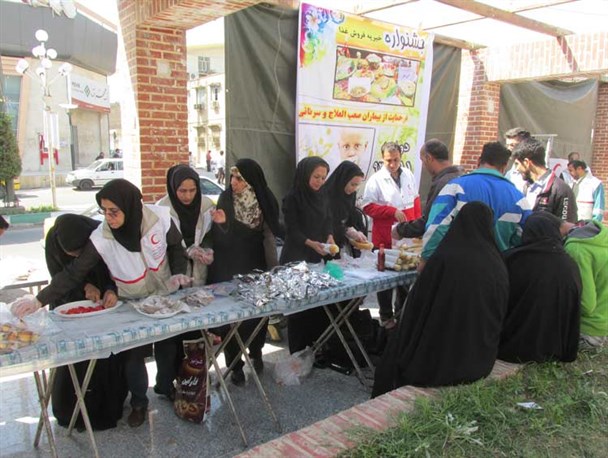 جشنواره غذایی به نفع بیماران سرطانی اندیمشک