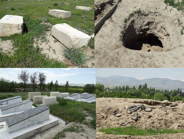 حفر تونل بیست متری زیر قبر برای تاراج عتقیه در قبرستان قزل عاشق ارومیه