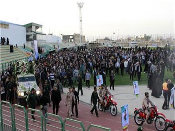 آخرین دور افتخار شهید شمسی پور در ورزشگاه قدس همدان