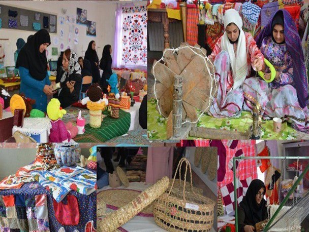برپایی نمایشگاه صنایع دستی و دست ساخته های دانش آموزان در مدرسه محدثه کردکوی+تصاویر
