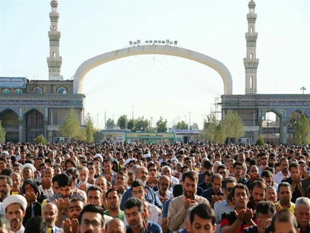 برگزاری نماز عید سعید فطر در مسجد مقدس جمکران + تصاویر