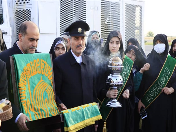 پیچیدن عطر بیرق رضوی در دیار علویان+تصاویر