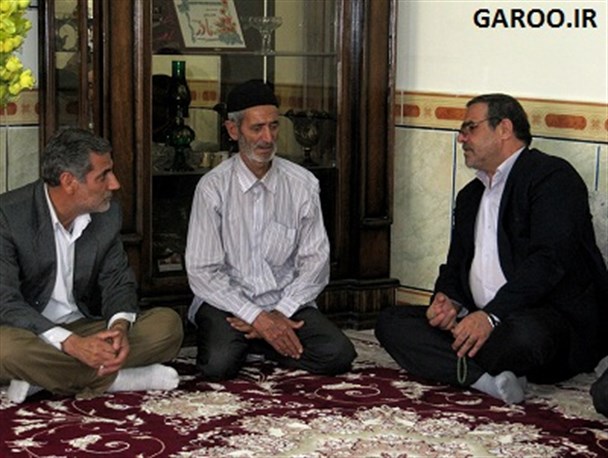 دیدار مسئولان شهرستان نهاوند با خانواده شهید مبارزه با مواد مخدر + تصاویر