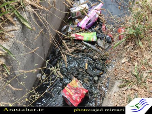 نارضایتی شهروندان اصلاندوزی از وضعیت نامطلوب فاضلاب!+تصاویر
