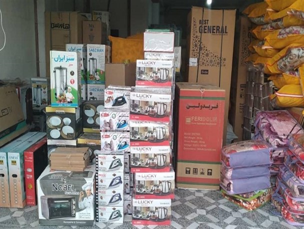 اهدای ۴۰ سری جهیزیه به نوعروسان سیستان و بلوچستان/ ارسال ۲ هزار بسته آب معدنی و ملزومات بهداشتی به مناطق محروم