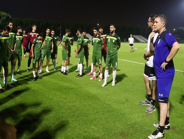 تمرین نوبت بعدازظهر تیم ملی فوتبال برگزار شد