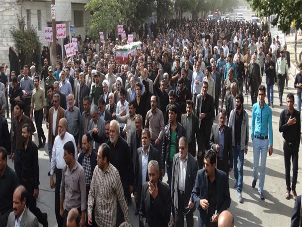 مراسم تشییع  جانباختگان فاجعه منا در الیگودرز برگزار شد