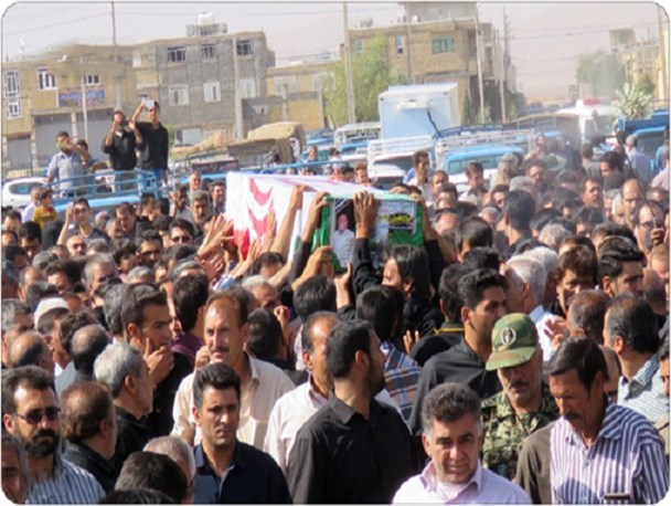 پیکر جان باخته حادثه منا در خرامه تشییع شد