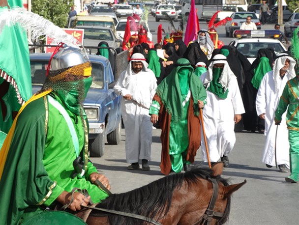 ورود نمادین کاروان امام حسین به کربلا در فراشبند