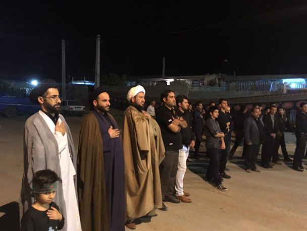 حضور امام جمعه و رئیس اداره تبلیغات اسلامی چرام در هیئت های عزاداری+تصاویر