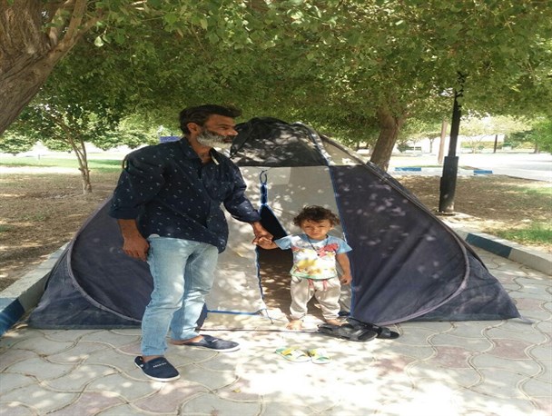 مرد پارک نشین صاحب خانه شد