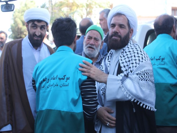 بدرقه خدام موکب امام رضا(ع) رشتخوار به کاظمین
