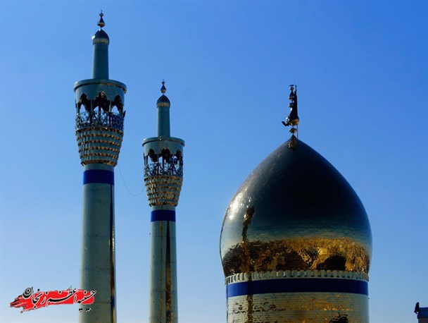 رونمایی از پرچم متبرک بارگاه امام حسین (ع) در حسینیه اعظم زنجان