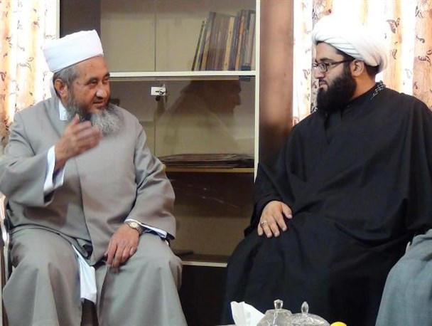 دیدار مسئول گروه جهادی-تبلیغی صادقین دانشگاه امام صادق(ع) با امام جمعه اهل سنت اسدیه