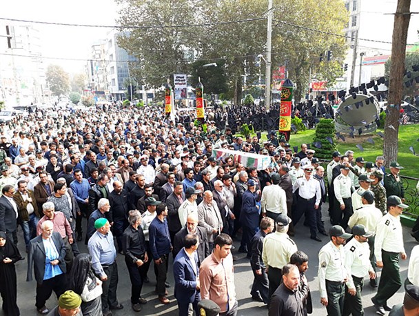تشییع پیکر پاک و مطهر شهید علیرضا تمدن در شهریار + تصاویر