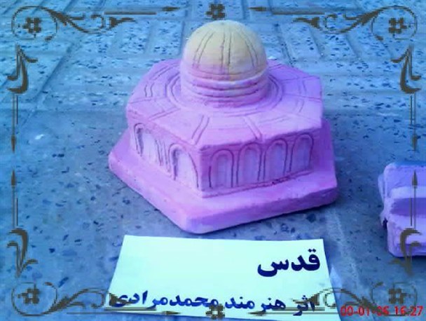 دستان توانمند هنرمند حاجی آبادی در ساخت مجسمه های گچی+تصاویر