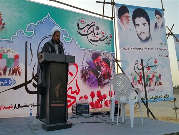 مراسم هفتمین روز خاکسپاری شهدای گمنام در شنبه