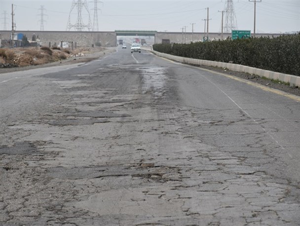 گزارش تصویری | وضعیت آسفالت جاده جعفریه