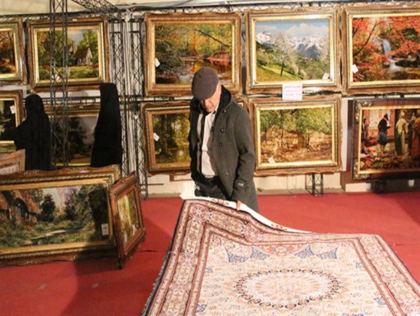 نمایشگاه تخصصی فرش و تابلو فرش دستباف در قائم‌شهر /تصاویر