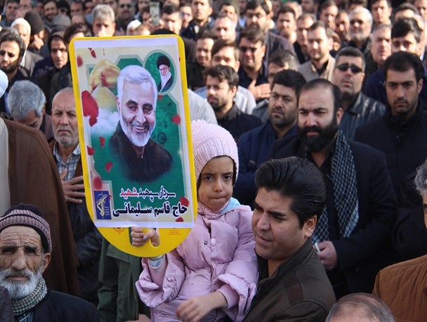 راهپیمایی نمازگزاران خراسان شمالی در محکومیت شهادت سردار سلیمانی