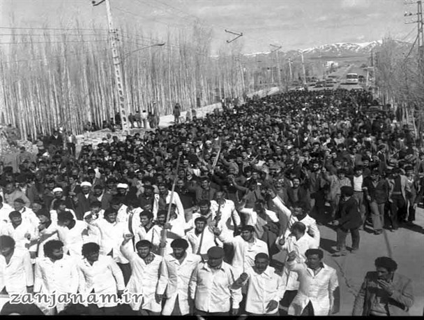گزارش تصویری از تظاهرات مردم زتجان