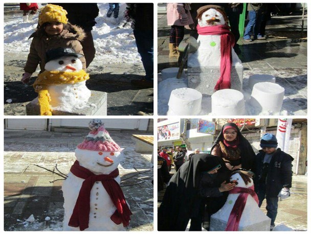 جشنواره آدم برفی در همدان برگزار شد+ تصاویر