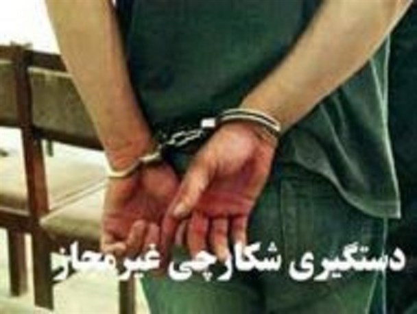 ۱۰ شکارچی متخلف در آبیک دستگیر شدند