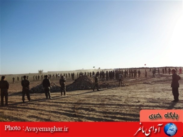 رزمایش  گردان بیت المقدس شهرستان بهمئی در منطقه تیله بن برگزار شد