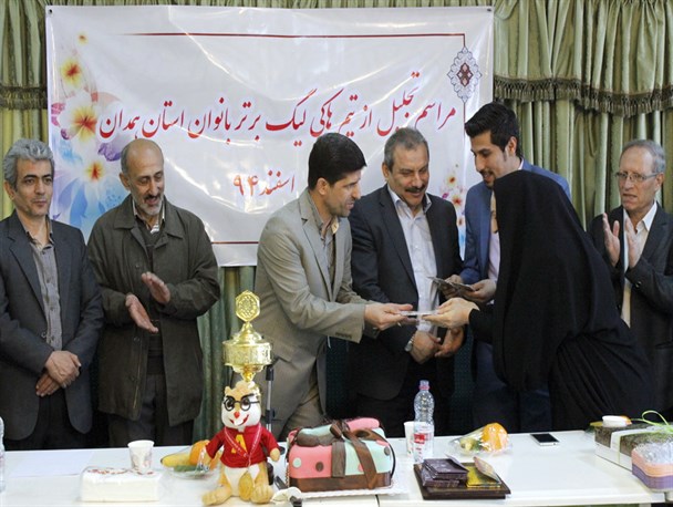 مراسم تجلیل از اعضای تیم هاکی لیگ برتر/ گزارش تصویری