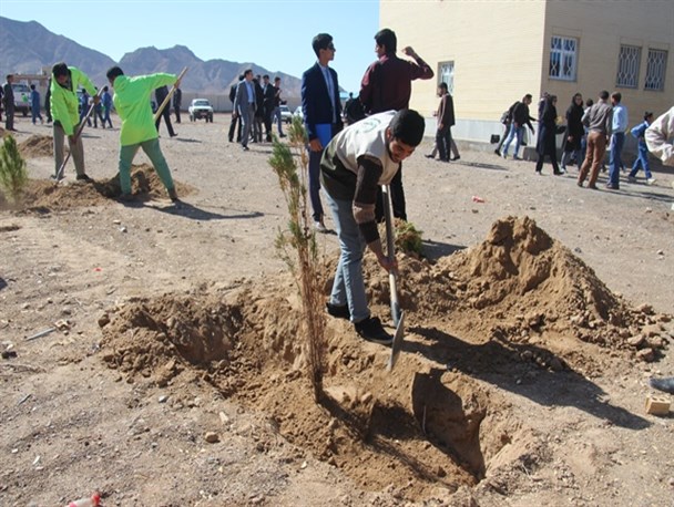 گزارش تصویری/مراسم روزدرختکاری درقاین