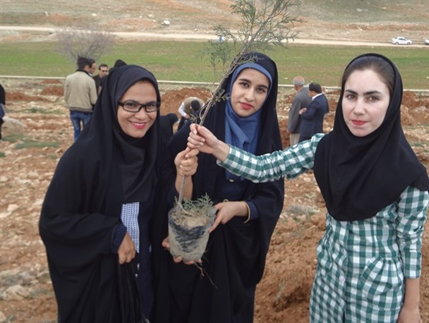 حضور متفاوت بانوان یاسوجی در آیین درختکاری به روایت تصویر