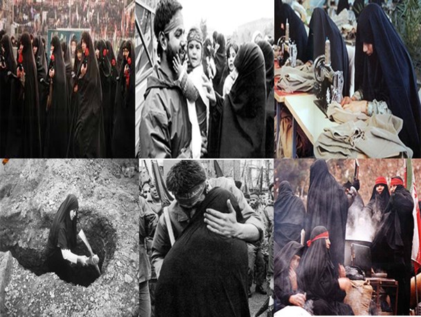 بررسی نقش ایدئولوژی زن در دفاع مقدس و جنگ نرم