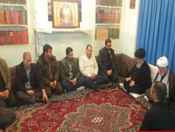 دیدار فرماندهان و نیروهای بسیج شهرستان ملارد با آیت الله علوی گرگانی