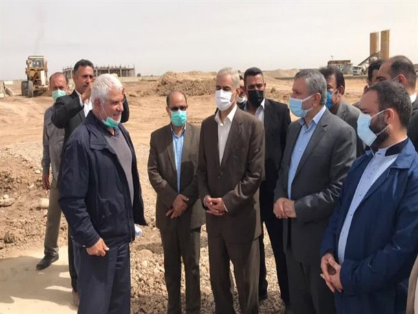 بازدید معاون اجرایی رئیس جمهور از طرح جامع تصفیه خانه فاضلاب آبادان