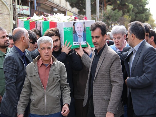 پیکر جانباز شهید حاج عقیل صارمی تشیع شد