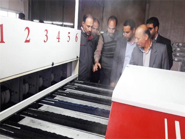 بازدید از مراحل تولید صنایع نخ در خوانسار+ تصاویر