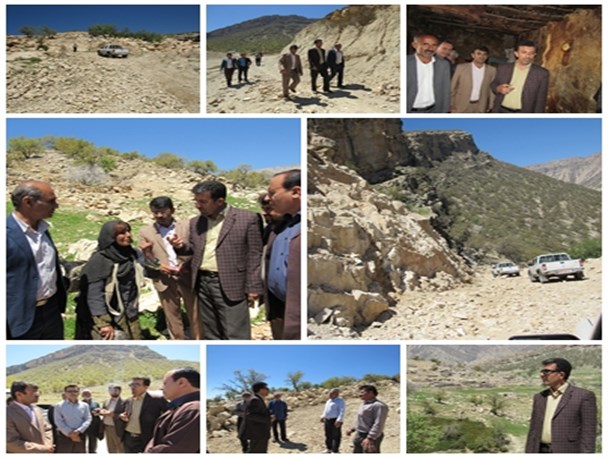بازدید مسؤلان از روستاهای کوهستانی و سخت گذر شهرستان لنده+تصاویر